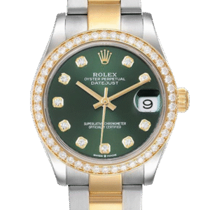 Rolex Datejust m278383rbr-0029 31MM Green Dial Silver-tone Case