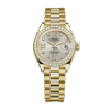 Rolex Datejust m279138rbr-0001 28MM Silver Diamond Dial Gold-tone Case