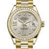 Rolex Datejust m279138rbr-0001 28MM Silver Diamond Dial Gold-tone Case