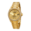 Rolex Datejust m279138rbr-0006 28MM Champagne Diamond Dial Gold-tone Case