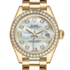 Rolex Datejust m279138rbr-0015 28MM Mother of Pearl Dial Gold-tone Case