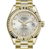 Rolex Datejust m279138rbr-0019 28MM Silver Dial Gold-tone Case