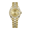 Rolex Datejust m279138rbr-0021 28MM Champagne Dial Gold-tone Case