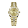 Rolex Datejust m279138rbr-0022 28MM Champagne Dial Gold-tone Case