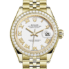 Rolex Datejust m279138rbr-0032 28MM White Dial Gold-tone Case