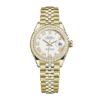Rolex Datejust m279138rbr-0032 28MM White Dial Gold-tone Case