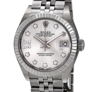 Rolex Datejust m279174-0021 28MM Silver Dial Silver-tone Case