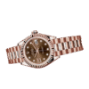 Rolex Datejust m279175-0002 28MM Chocolate Diamond Dial Rose Gold-tone Case
