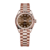 Rolex Datejust m279175-0002 28MM Chocolate Diamond Dial Rose Gold-tone Case