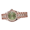 Rolex Datejust m279175-0009 28MM Green Dial Rose Gold-tone Case