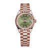 Rolex Datejust m279175-0009 28MM Green Dial Rose Gold-tone Case
