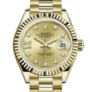 Rolex Datejust m279178-0014 28MM Champagne Dial Gold-tone Case