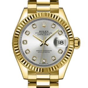 Rolex Datejust m279178-0015 28MM Silver Dial Gold-tone Case