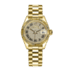 Rolex Datejust m279178-0031 28MM Diamond Paved Dial Gold-tone Case