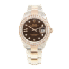 Rolex Datejust m279381rbr-0004 28MM Chocolate Dial Silver-tone Case
