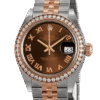 Rolex Datejust m279381rbr-0009 28MM Chocolate Dial Silver-tone Case