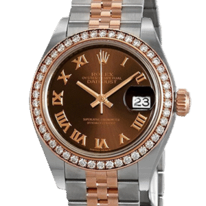 Rolex Datejust m279381rbr-0009 28MM Chocolate Dial Silver-tone Case