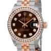Rolex Datejust m279381rbr-0011 28MM Chocolate Dial Silver-tone Case