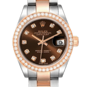 Rolex Datejust m279381rbr-0012 28MM Chocolate Dial Silver-tone Case