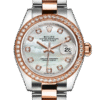 Rolex Datejust m279381rbr-0014 28MM Mother of Pearl Dial Silver-tone Case
