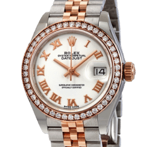Rolex Datejust m279381rbr-0021 28MM White Dial Silver-tone Case