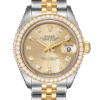 Rolex Datejust m279383rbr-0011 28MM Champagne Dial Silver-tone Case