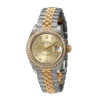 Rolex Datejust m279383rbr-0021 28MM Champagne Diamond Dial Silver-tone Case