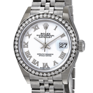 Rolex Datejust m279384rbr-0019 28MM White Dial Silver-tone Case
