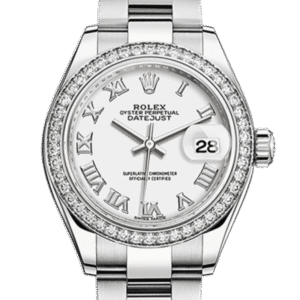 Rolex Datejust m279384rbr-0020 28MM White Dial Silver-tone Case