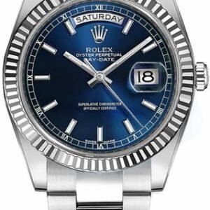 Rolex Day-Date 36 Blue Dial White Gold Watch 118239