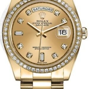 Rolex Day-Date 36 Champagne Diamond Dial Women’s Watch 128348RBR