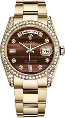 Rolex Day-Date 36 Diamond Gold Watch 118388