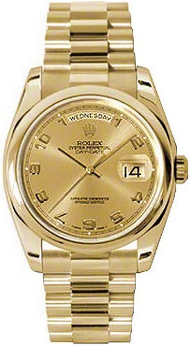 Rolex Day-Date 36 Gold Automatic Men’s Watch 118208