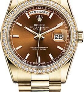 Rolex Day-Date 36 Solid 18K Yellow Gold Watch 118348