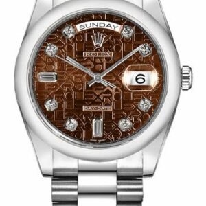 Rolex Day-Date 36 White Gold Men’s Watch 118209