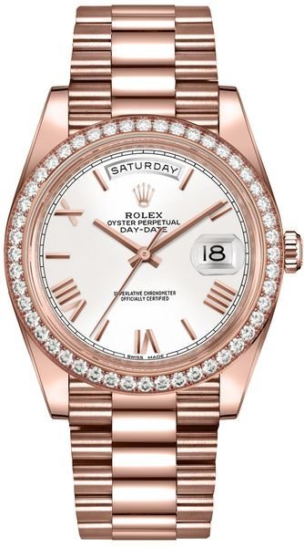 Rolex Day-Date 40 White Dial Men’s Luxury Watch 228345RBR