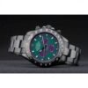 Rolex Daytona Black Ion Plated Tachymeter Black Stainless Steel Strap Green Dial 80246