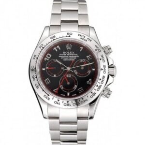 Rolex Daytona Stainless Steel Bracelet Black Dial 80296