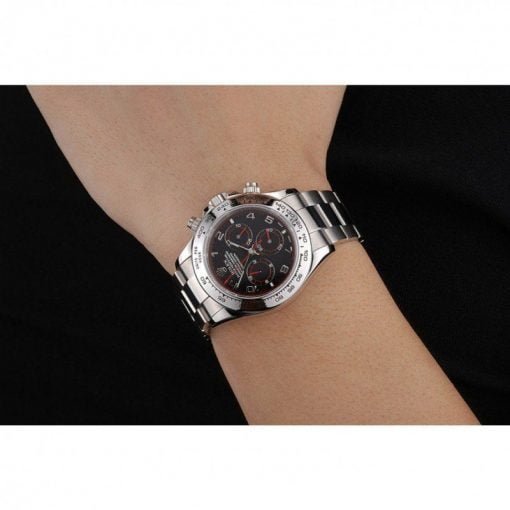 Rolex Daytona Stainless Steel Bracelet Black Dial 80296 - Image 8