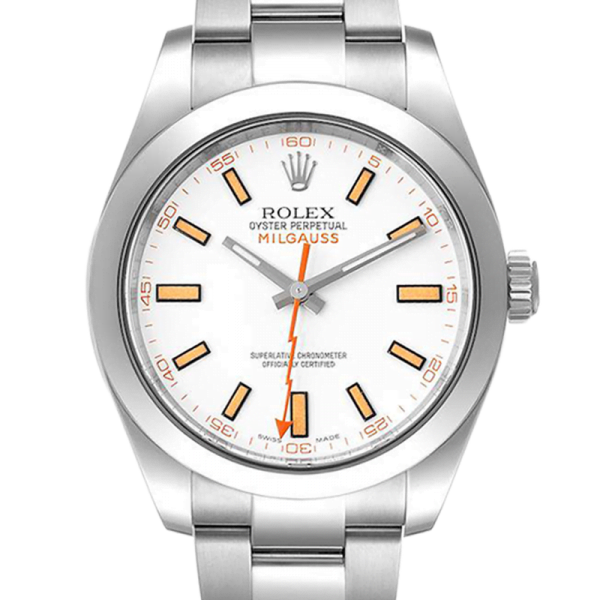 Rolex Milgauss 116400-72400 40MM White Dial Silver-tone Case