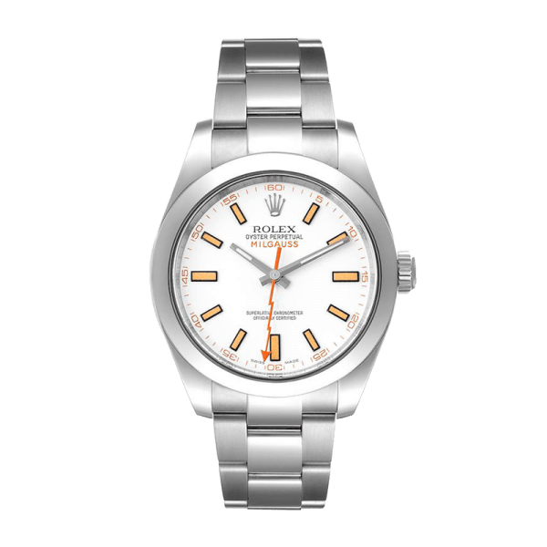 Rolex Milgauss 116400-72400 40MM White Dial Silver-tone Case - Image 2