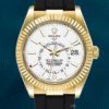 Rolex Sky-Dweller Men’s 42mm m326238-0006 Rubber Band Gold-tone