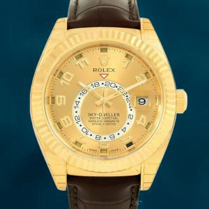 Rolex Sky-dweller 41mm Men’s 326138 Watch Gold-tone