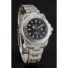 Rolex Submariner Skull Black Dial White Case 1454093